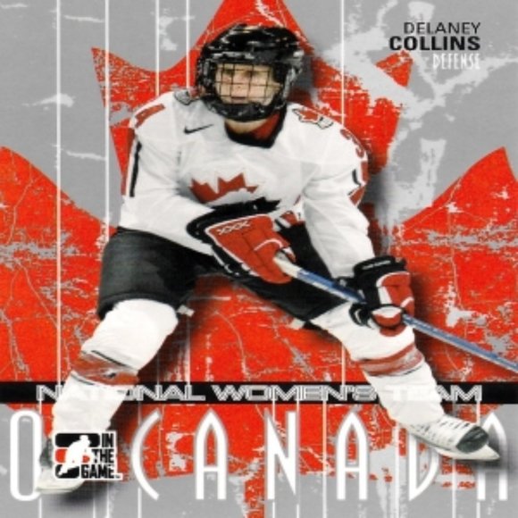 DELANEY COLLINS - 2007 WOMEN'S WORLD CHAMPIONSHIP HOCKEY CARD - NUMBER 28 - Picture 1 of 2